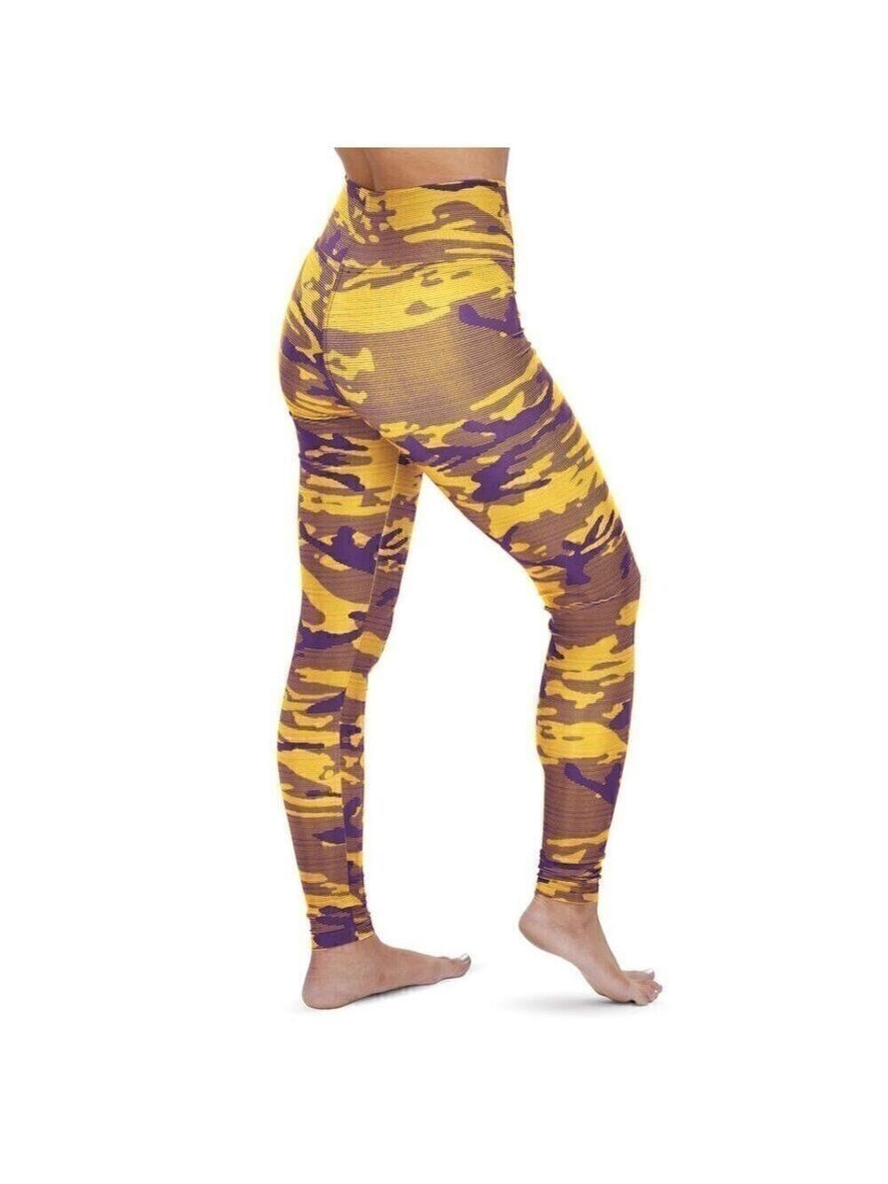 NFL Women's Minnesota Vikings Marled Camo Lines Leggings XS - Picture 2 of 7